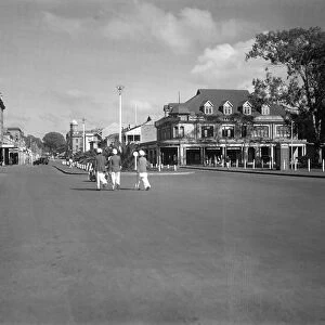 KENYA: NAIROBI, 1936. A view of Government Road in Nairobi, Kenya. Photographed in 1936