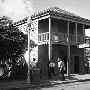 KEY WEST: COFFEE SHOP, 1938. Pepes coffee shop in Key West, Florida