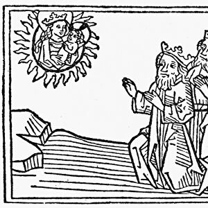 THREE KINGS. English woodcut, c1500