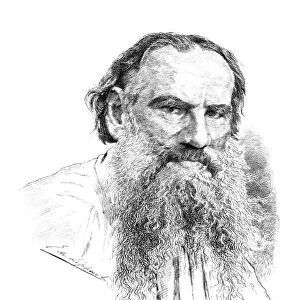 LEO TOLSTOY (1828-1910). Russian writer and philosopher. Etching, French, 19th century