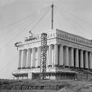 LINCOLN MEMORIAL, 1915. The Lincoln Memorial under construction in Washington, D