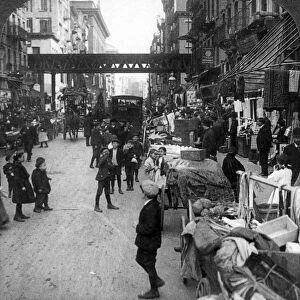 LOWER EAST SIDE, 1907. How the other half lives in a crowded Hebrew district
