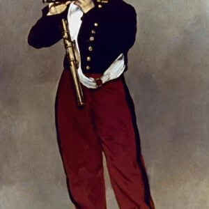 MANET: THE FIFER. (Le fifre). Oil on canvas, 1866, By Edouard Manet