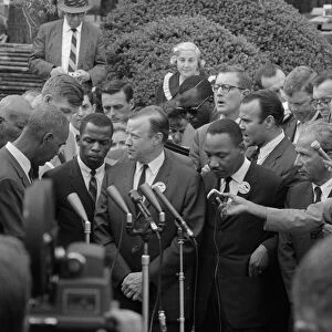 MARCH ON WASHINGTON, 1963. American civil rights leaders, including Roy Wilkins