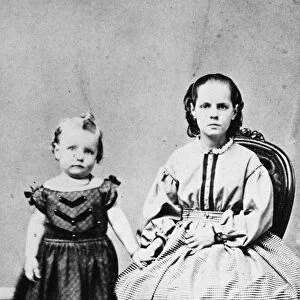 MARK TWAIN: FAMILY, 1862. Sam and Annie Moffett, children of Samuel Langhorne Clemens