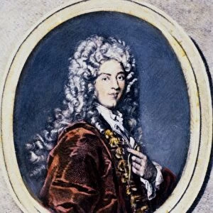 MARQUIS de L HOPITAL (1661-1704). Marquis Guillaume Francois Antoine de L Hopital. French geometer. French engraving, 18th century