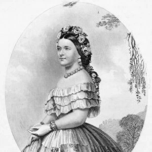 MARY TODD LINCOLN (1818-1882). Mrs. Abraham Lincoln. Steel engraving, American, mid 19th century