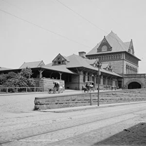 MASSACHUSETTS: SPRINGFIELD. Union Station in Springfield, Massachusetts. Photograph