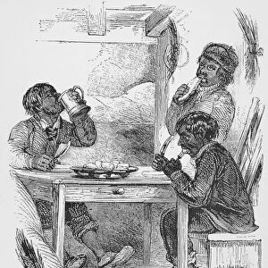 MAYHEW: LONDON, 1861. The Sweeps Home. Wood engraving from Henry Mayhews London Labour and the London Poor, 1861
