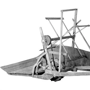 MCCORMICK REAPER, 1831. Cyrus Hall McCormicks reaper, invented on Walnut Grove Farm