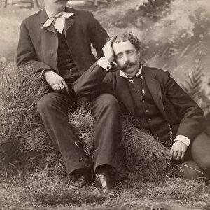 MEN, 19th CENTURY. Two men photographed at a studio in Chicago, Illinois, 1880s