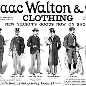 MENs FASHION, 1898. English advertisement, 1898