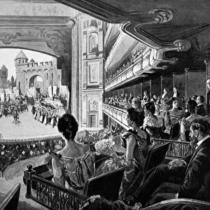 METROPOLITAN OPERA, 1898. View from the balcony at the Metropolitan Opera House