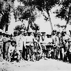 MEXICAN REVOLUTION, c1911. A group of American volunteers, serving with rebel forces in Mexico