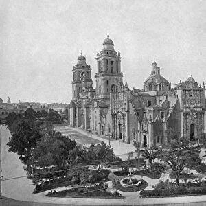 MEXICO: CATHEDRAL, c1890. The Mexico City Metropolitan Cathedral in Mexico City, Mexico