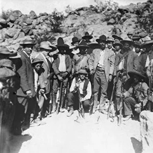 MEXICO: REVOLUTIONARIES. Mexican Revolutionary General Pascual Orozco and his staff