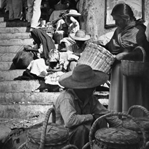 MEXICO: TAXCO, 1949. A market scene in Taxco, Mexico. Photograph by Eleanor Butler Roosevelt