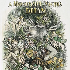 MIDSUMMER NIGHTs DREAM. Title page of a late 19th century edition of William Shakespeare s