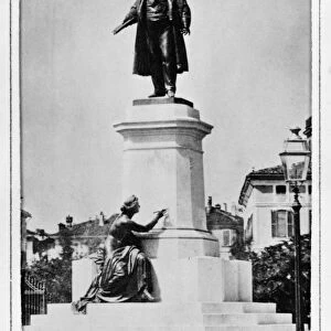 MILAN: CAVOUR STATUE, c1869. Statue honoring Camillo Benso, Count of Cavour, in Milan, Italy