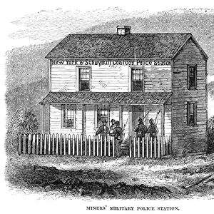 MINERS POLICE STATION, 1867. Military police station established by and staffed