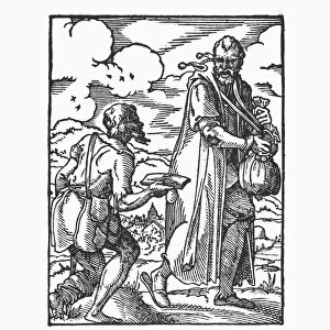 MISER AND USURER, 1568. The money fool, who practices usury and hoards his money