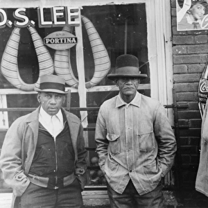 MISSISSIPPI: STOREFRONT. African American workers standing in front of a general