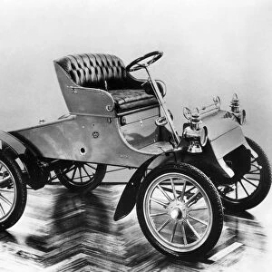 MODEL A FORD, 1903. The first automobile produced by the Ford Motor Company, the Model A, in production from June 1903 to October 1904