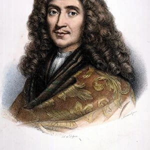 MOLIERE (1622-1673). Pseudonym of Jean-Baptiste Poquelin. Lithograph, French, 19th century