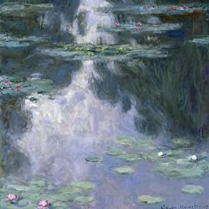 MONET: WATER LILIES, 1907. Oil on canvas, Claude Monet, 1907