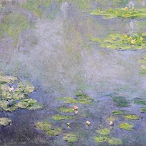 MONET: WATER LILIES, C1906. Oil on canvas, Claude Monet, c1906