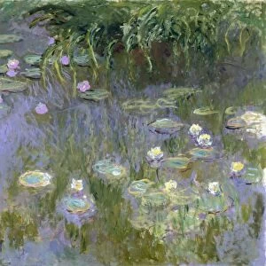 MONET: WATER LILIES, C1915. Oil on canvas, Claude Monet, c1915