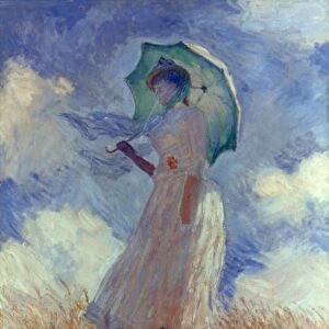 MONET: WOMAN / PARASOL, 1886. Claude Monet: Woman with a parasol. Canvas, 1886