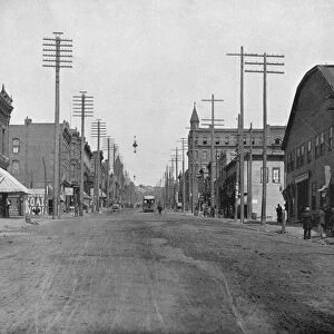 MONTANA: MAIN STREET, c1890. Main Street in Butte, Montana. Photograph, c1890