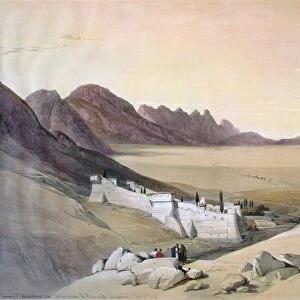 MOUNT SINAI: MONASTERY. Saint Catherines Monastery at Mount Sinai, Egypt