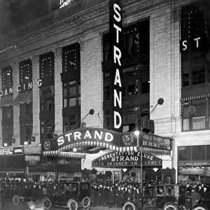 MOVIE THEATRE, 1920. The Strand, in Times Square, New York City, 1920