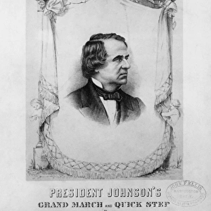 MUSIC: ANDREW JOHNSON. Sheet music cover for President Johnsons Grand March