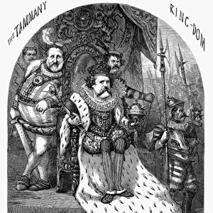 NAST: TWEED CARTOON, 1870. The Power Behind the Throne