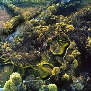 Native American Serpent Mound, Ohio. Near Locust Grove