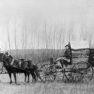 NEBRASKA: PHOTO WAGON. Solomon D. Butchers photography wagon, near the Middle