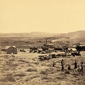 NEVADA: MINING TOWN, 1867. The mining town of Oreana, Nevada. Photograph by Timothy O Sullivan