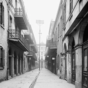 NEW ORLEANS: ALLEY, c1905. A view of Exchange Alley in New Orleans, Louisiana