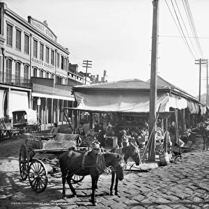 NEW ORLEANS: MARKET, c1906. Scene in the French Market in New Orleans, Louisiana