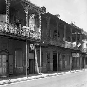 NEW ORLEANS: SONIAT HOUSE. A view of the Joseph Soniat Dufossat house at 1133 Chartres