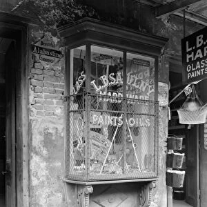 NEW ORLEANS: STOREFRONT. Exterior view of a hardware store at 906 Bourbon Street