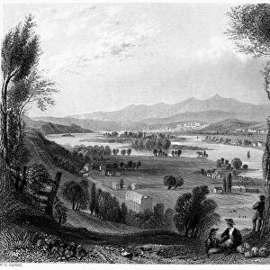 NEW YORK: MOUNT IDA, 1839. View of Mount Ida, New York. Steel engraving, 1839