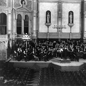 NEW YORK: ORCHESTRA, c1890. Conductor Theodore Thomas and the Chicago Symphony