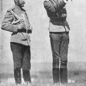 NICHOLAS II (1868-1918). Emperor Nicholas II of Russia and Grand Duke Nikolai Nikolayevich Jr