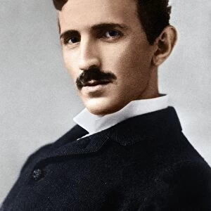 NIKOLA TESLA (1856-1943). American electrician and inventor. Born in Croatia, of Serbian parents