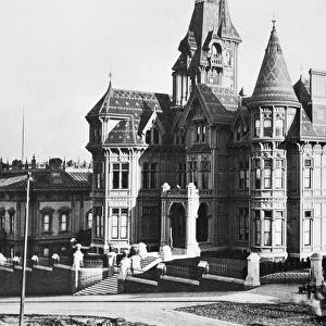 NOB HILL MANSION, 1870s. A view of Nob Hill Mansion in San Francisco, California