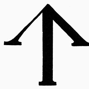 NORDIC RUNE: TYR. Tyr, a Nordic rune for fidelity